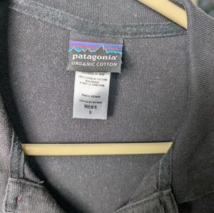 Patagonia Black Organic Cotton Men's Polo Shirt